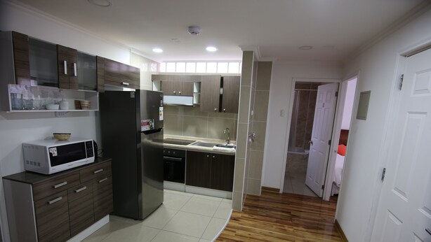 Departamento, 2 habitaciones, cocina | Escritorio, espacio para trabajar con laptop y wifi gratis 