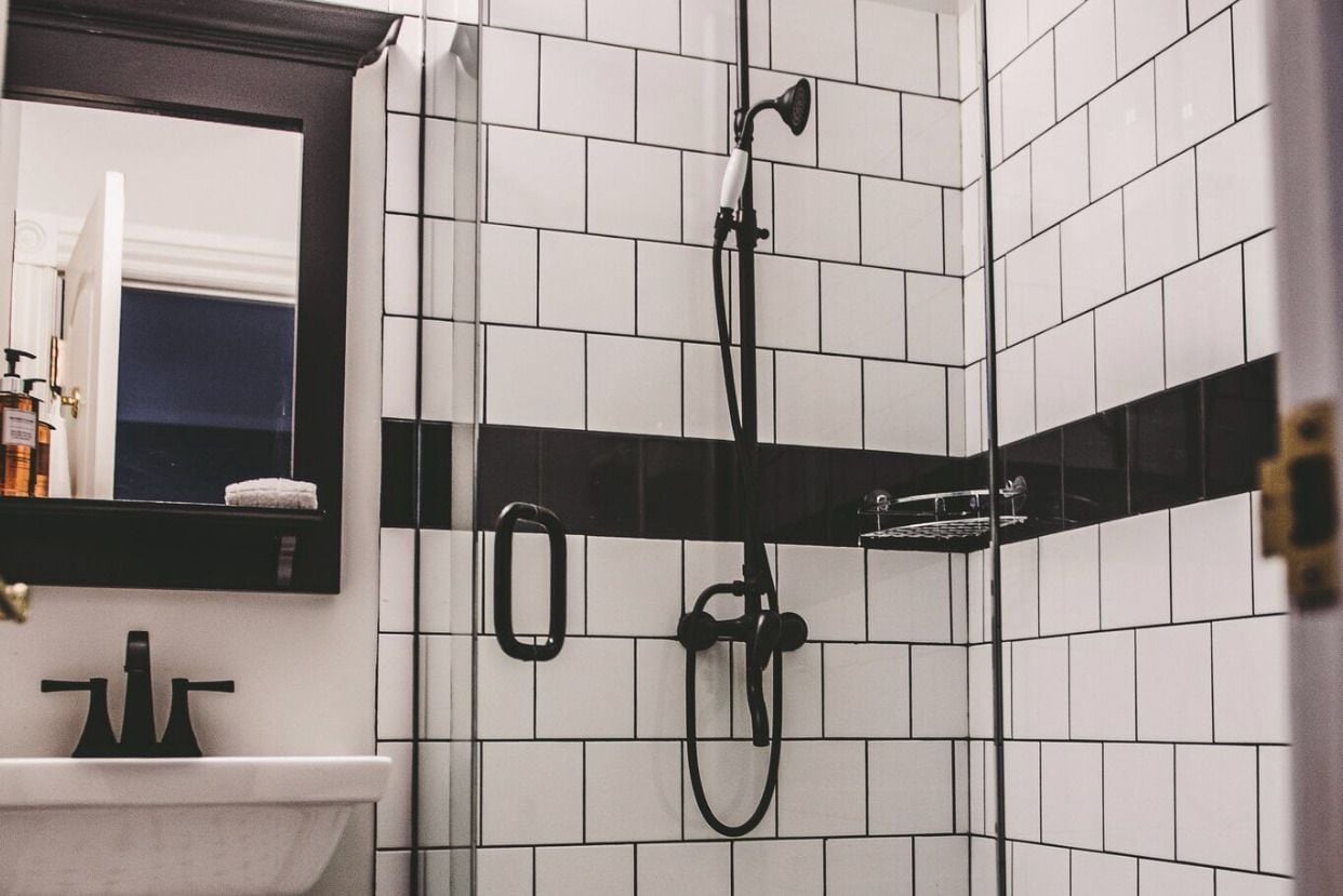 luxury room, 1 king bed | bathroom shower