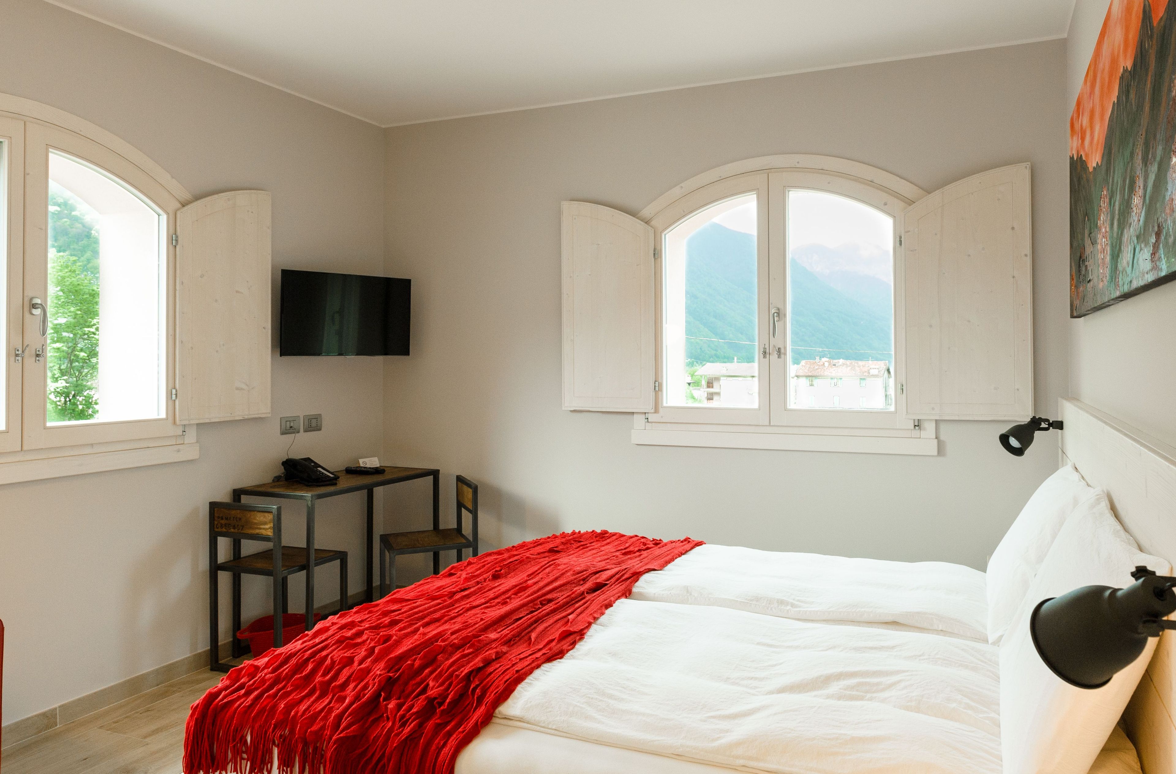 double room, 1 king bed, mountain view (la rossa) | frette italian sheets, premium bedding, down duvets, memory-foam beds