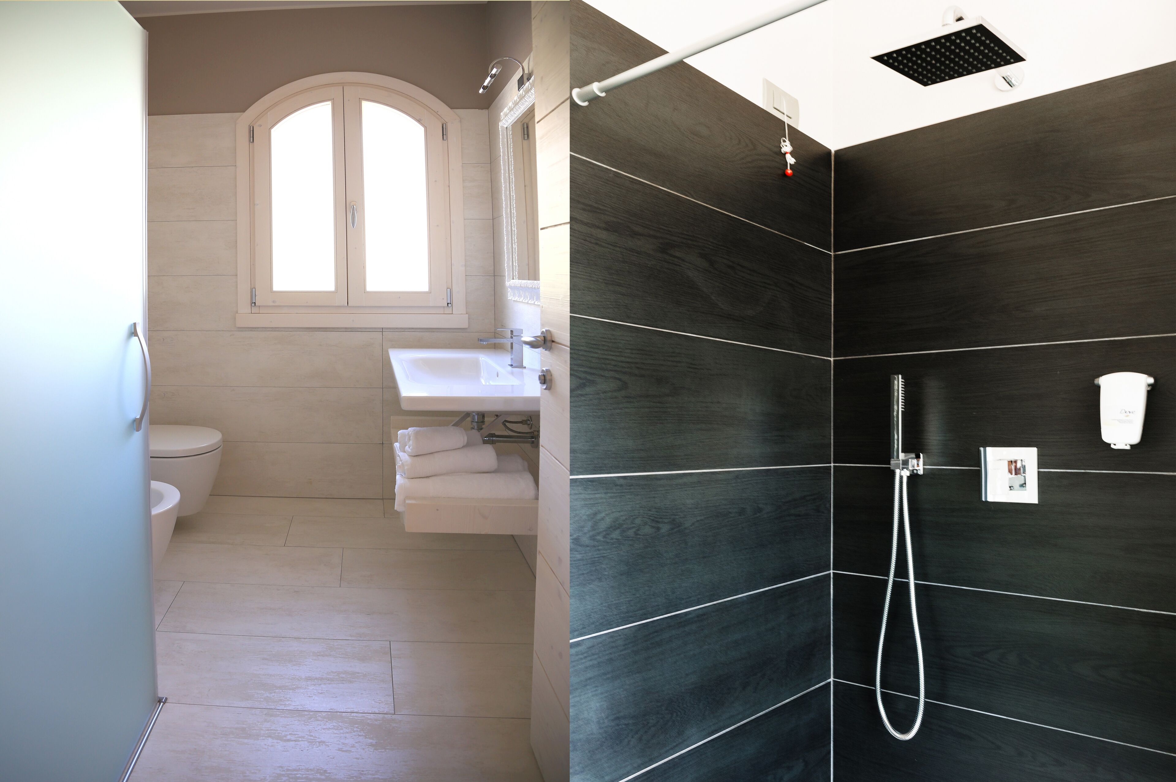 shower, rainfall showerhead, free toiletries, hair dryer