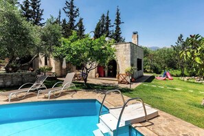 Exterior - Villa Aloni-traditional Stone Villa With Nice View,pool and Garden (Apokoronas)