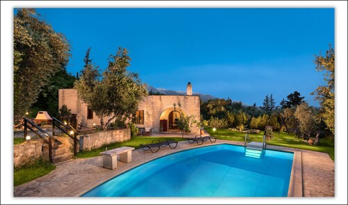 Villa Aloni-traditional Stone Villa With Nice View,pool and Garden