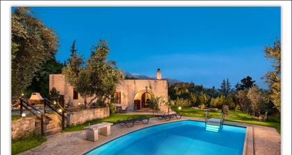 Villa Aloni-traditional Stone Villa With Nice View,pool and Garden