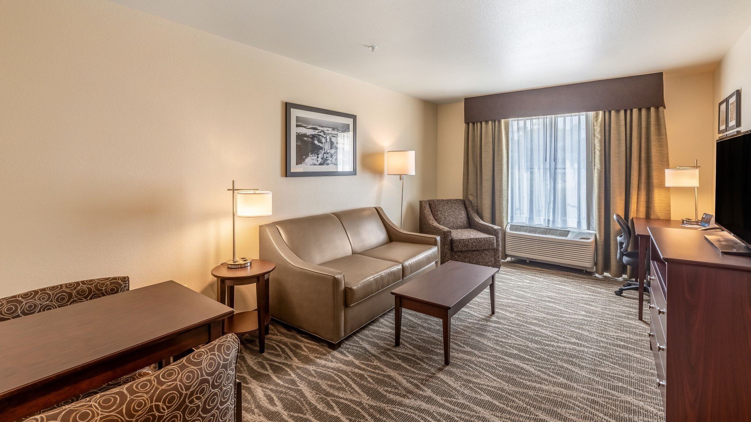 Suite, 1 King Bed with Sofa bed, Non Smoking | Premium bedding, down comforters, pillowtop beds, in-room safe