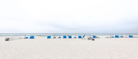 Vlak bij het strand