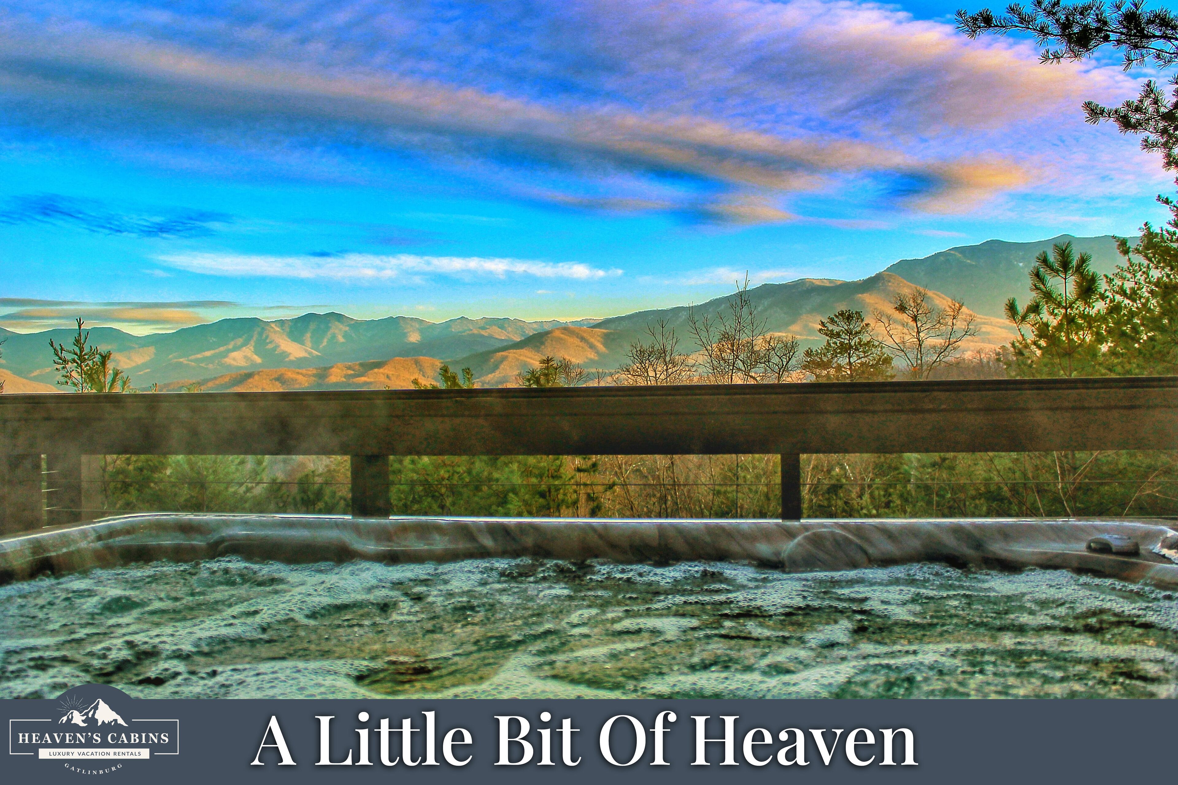 LUXURY Cabin! VIEWS! Secluded! Fire Pit! 3 Fireplaces! - Little Bit of Heaven