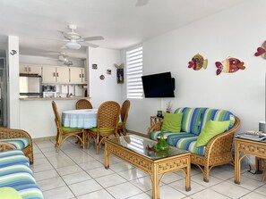 Smart TV, books, music library, video library