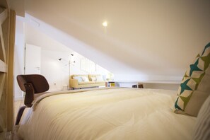 Een strijkplank/strijkijzer, gratis wifi