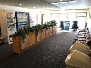 Lobby sitting area - Tominoko Hotel (Fujikawaguchiko)