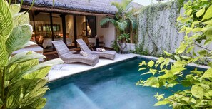 Villa, Ensuite, Pool View (Motu) | Terrace/patio - Villa Motu (Gili Trawangan)