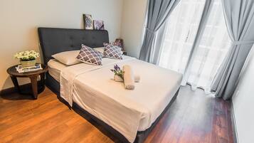 Lägenhet - 2 sovrum | Skrivbord, strykjärn/strykbräda och gratis wi-fi