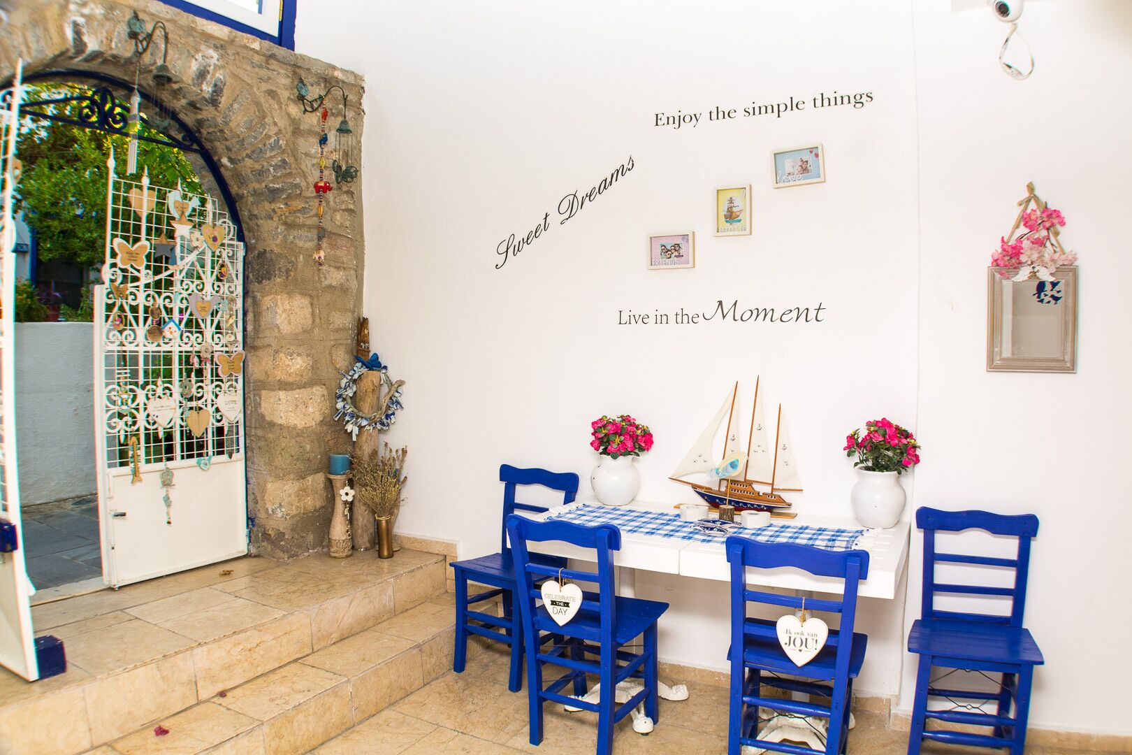 Photo - White and Blue Bodrum