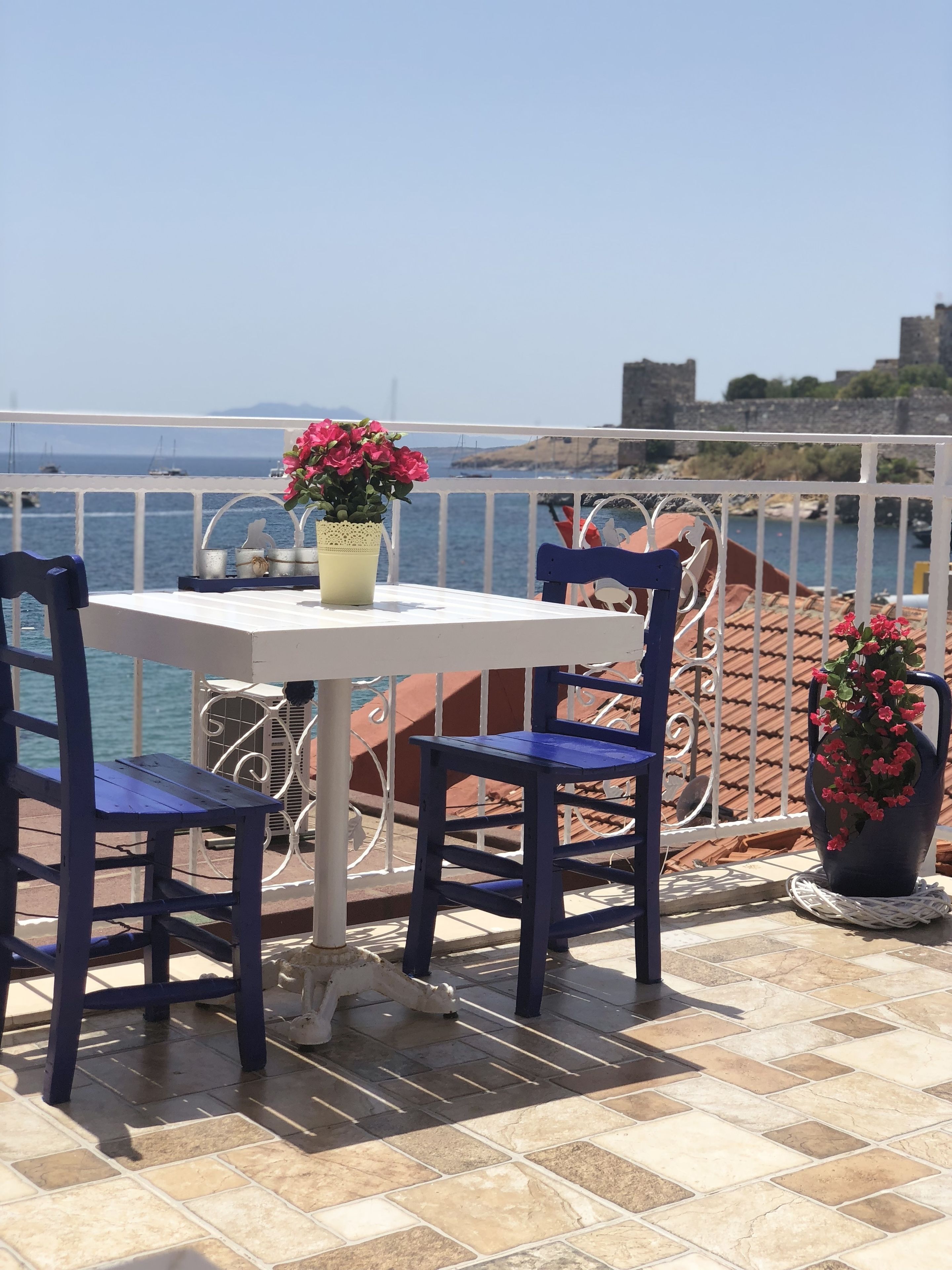 Photo - White and Blue Bodrum