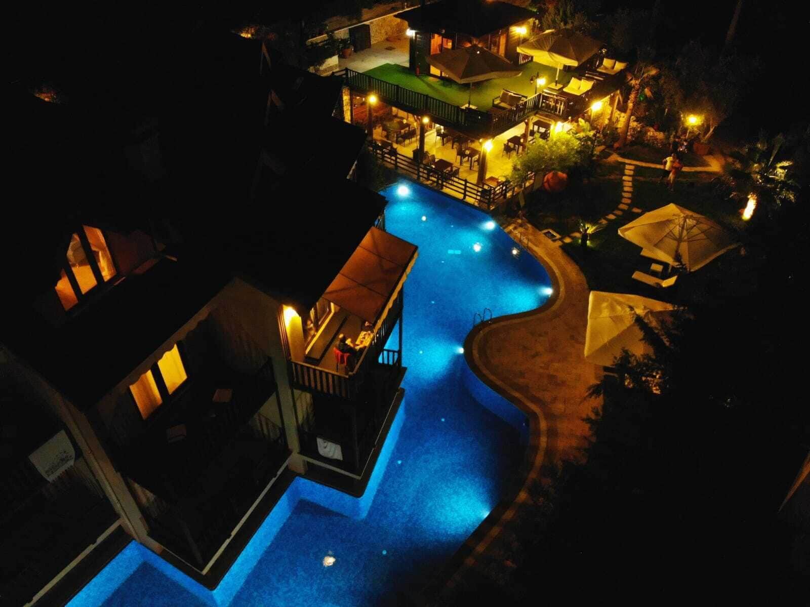 Front of property – evening/night