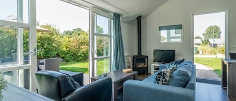 Televisor i llar de foc