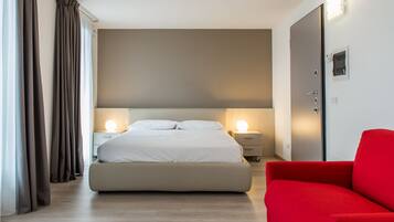 Apartment, 1 Schlafzimmer, Seeblick | 1 Schlafzimmer, hochwertige Bettwaren, schallisolierte Zimmer