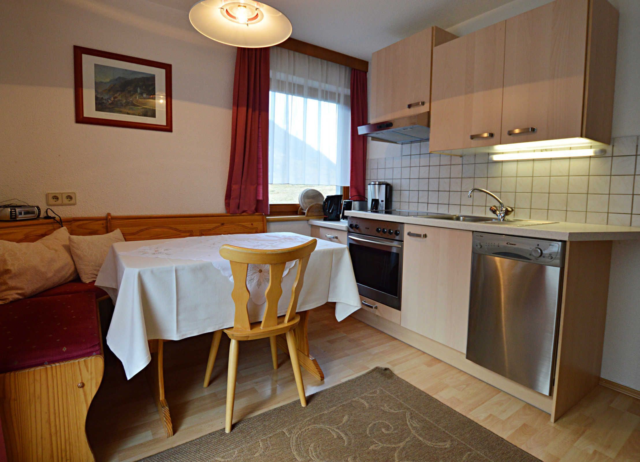 Microwave, oven, dishwasher, high chair