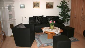 Televisie en een open haard