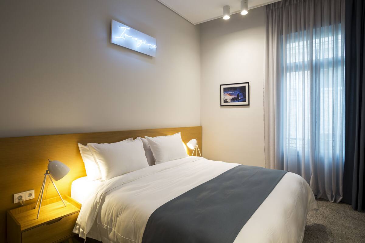 Phòng Suite Grand | Bộ trải giường bằng vải cotton Ai Cập, bộ đồ giường cao cấp 