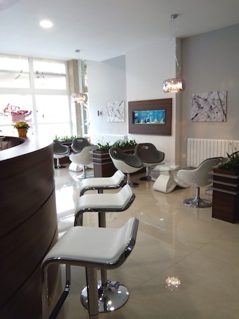 Lobby sitting area. Hotel Arkáda
