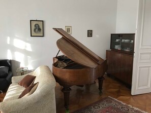 Televisión y chimenea 