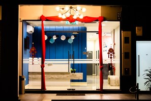 Front of property – evening/night