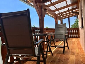 Outdoor dining - Fewo Seeblick - Holiday home Eitel (Spalt)