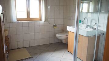 Dusche, Handtücher, Toilettenpapier