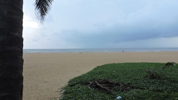 En la playa