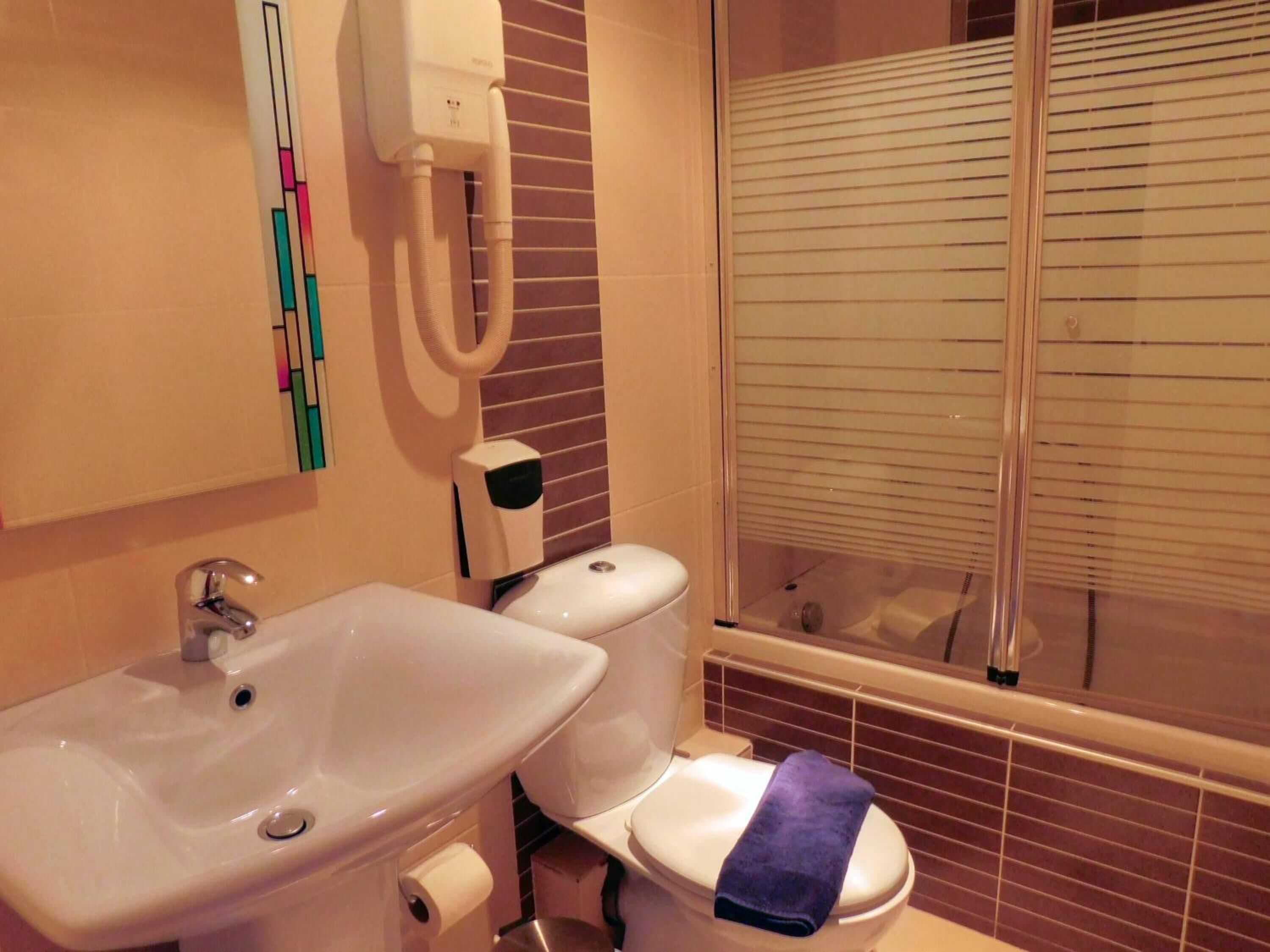 free toiletries, hair dryer, bathrobes, slippers