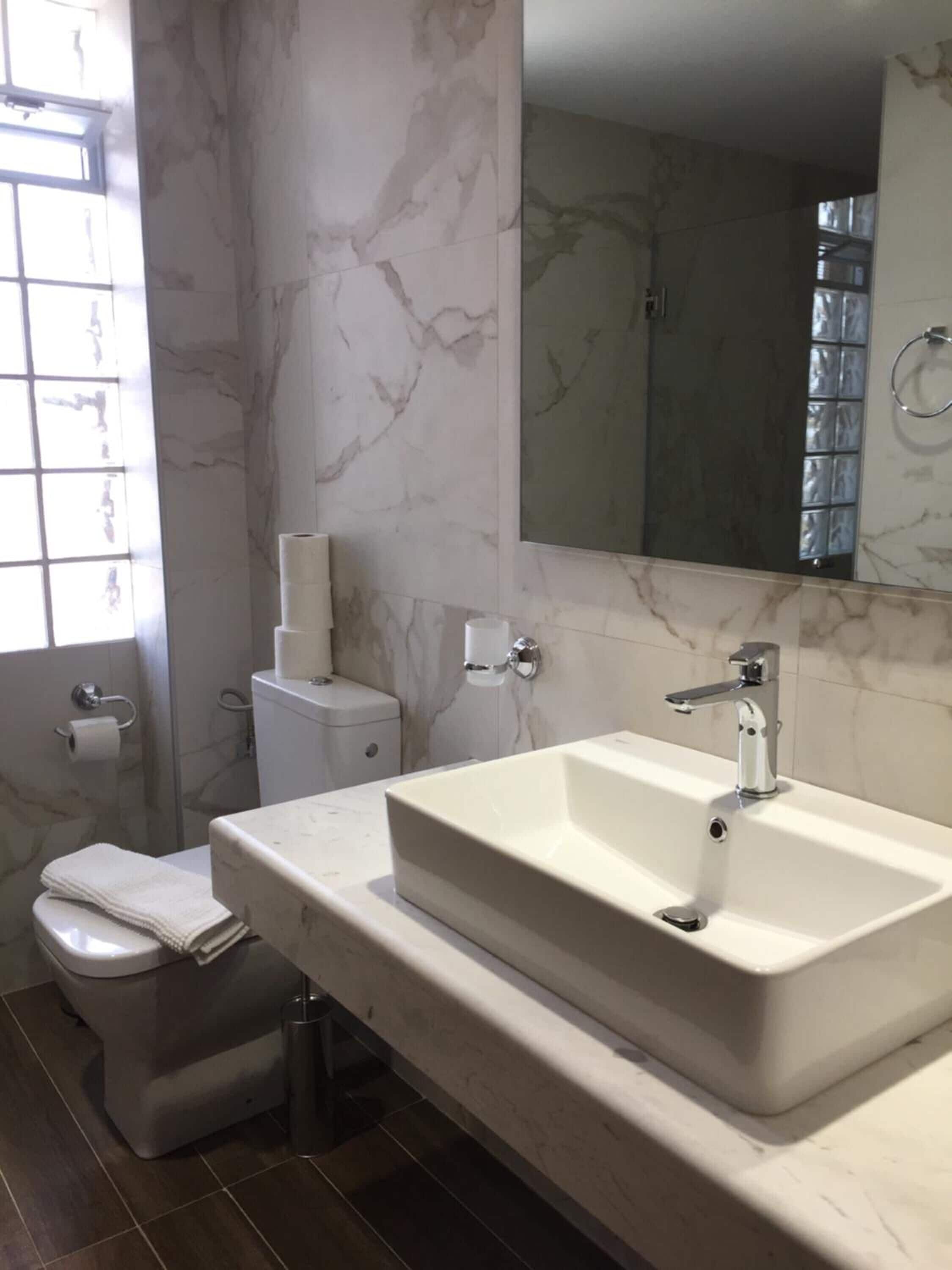 free toiletries, hair dryer, bathrobes, slippers