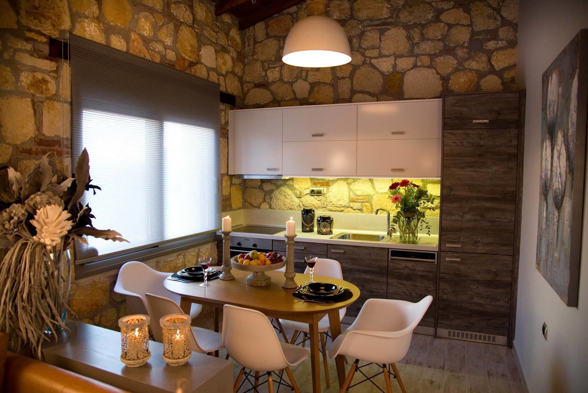 Villa, 2 Bedrooms (Osfrisi) | Private kitchen | Full-sized fridge, oven, stovetop, dishwasher