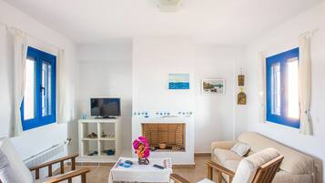 Rumah, 2 kamar tidur, pemandangan laut | Area keluarga | TV layar datar