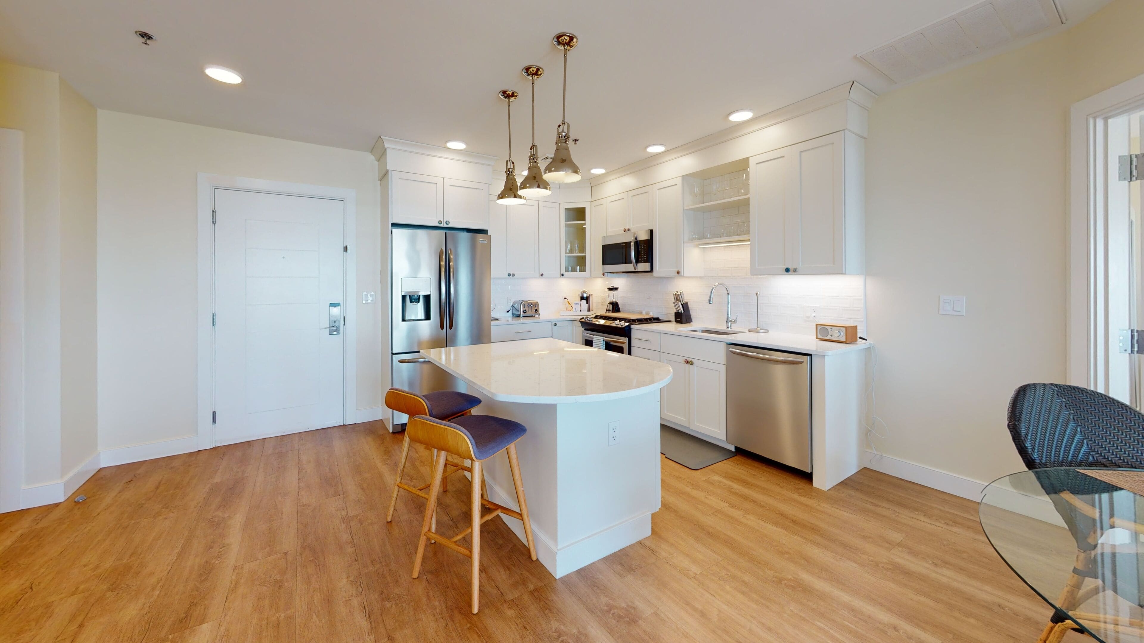 block island sound suite | private kitchen | fridge, microwave, coffee/tea maker, freezer