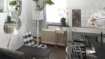 Apartemen, 1 kamar tidur, dapur kecil | Wi-Fi gratis dan seprai linen
