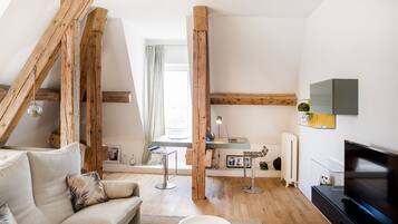 Suite Junior, vue parc | Coin séjour