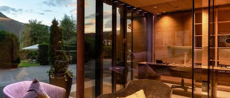 Vue depuis lâhĂ©bergement