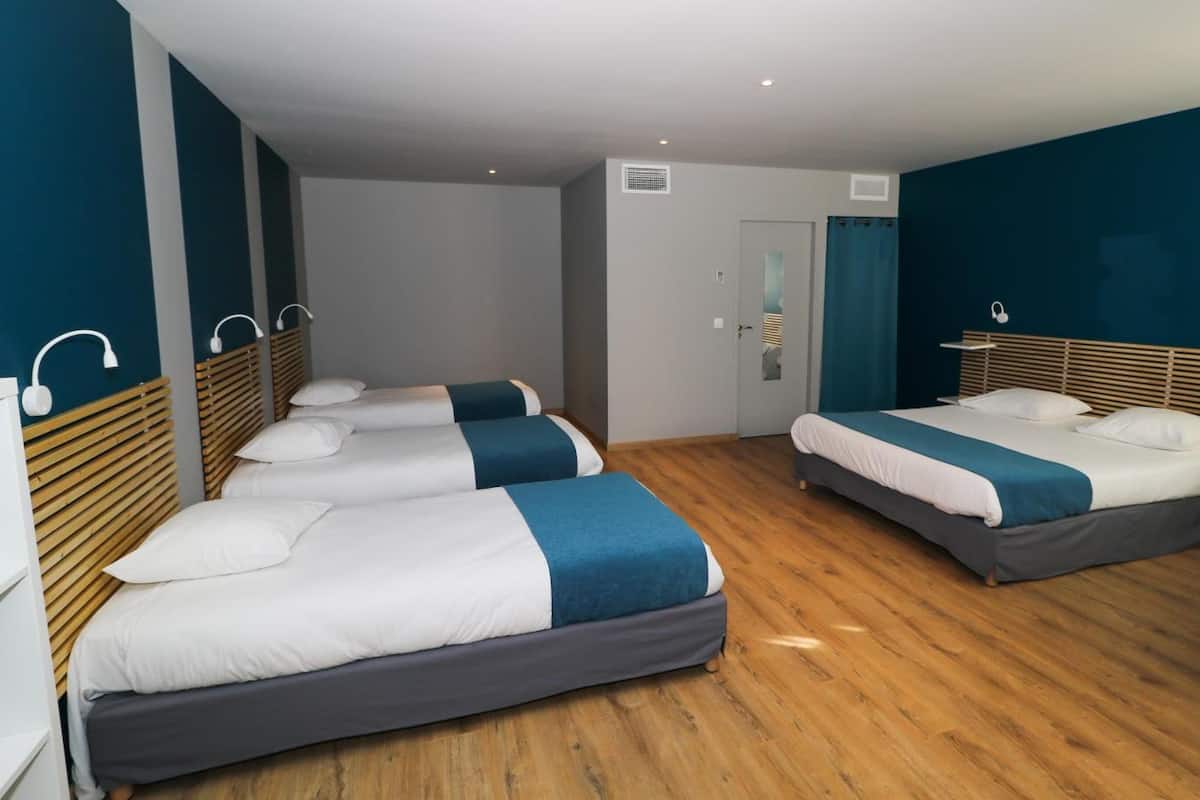 desk, blackout curtains, soundproofing, iron/ironing board