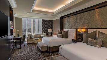 Egyptian cotton sheets, premium bedding, minibar, in-room safe