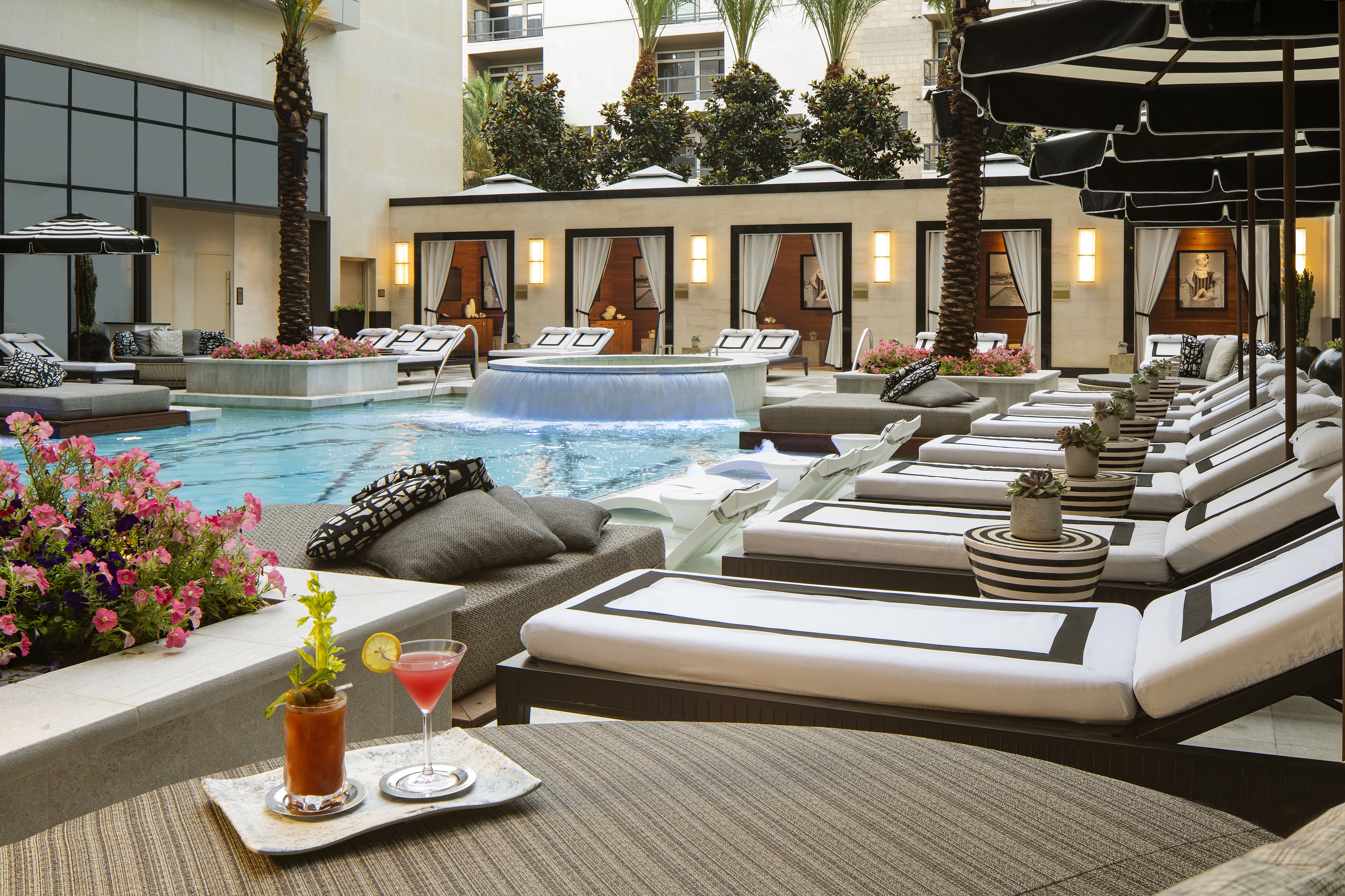 outdoor pool, pool cabanas (surcharge), pool umbrellas