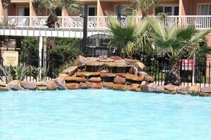 2 outdoor pools, open 8 AM to 10 PM, pool umbrellas, sun loungers