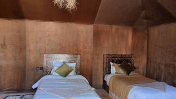 1 sovrum och sängkläder