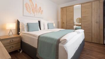 2 Schlafzimmer, Zimmersafe, Bügeleisen/Bügelbrett, kostenloses WLAN