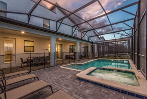 A heated pool
