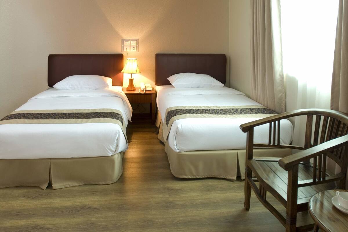 Kamar Twin Deluks | Meja kerja, kedap suara, setrika/meja setrika, dan Wi-Fi gratis