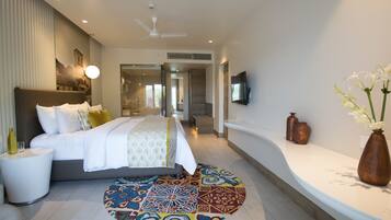 Ropa de cama de alta calidad y minibar