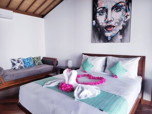 奢华别墅, 1 间卧室 | 迷你吧、客房内保险箱、办公桌、熨斗/熨衣板