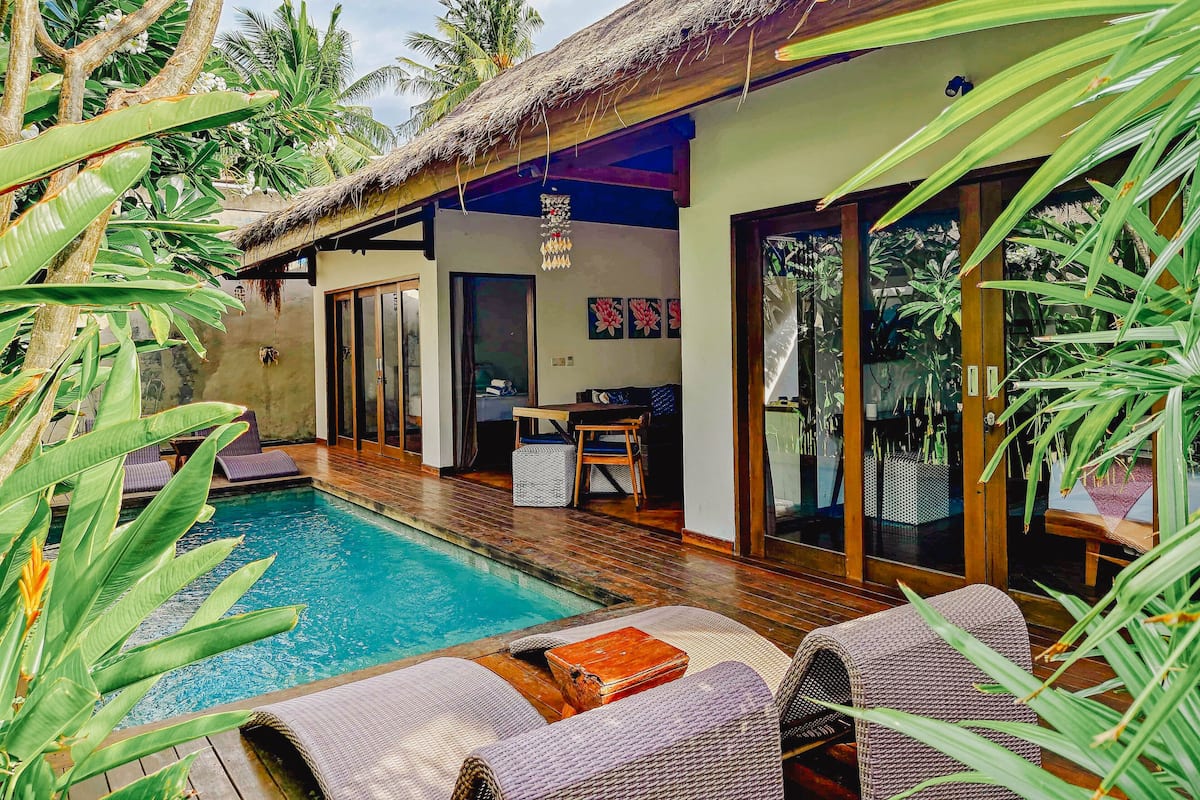 Family Villa, 2 Bedrooms, Pool View, Garden Area | Minibar, in-room safe, desk, iron/ironing board