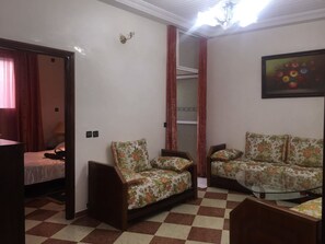 Apartment, 2 Bedrooms | Living room | Flat-screen TV - Apartment 2 Rooms City New Fes (Fes)