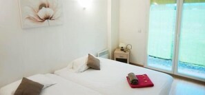 1 غرفة نوم وتجهيزات عازلة للصوت